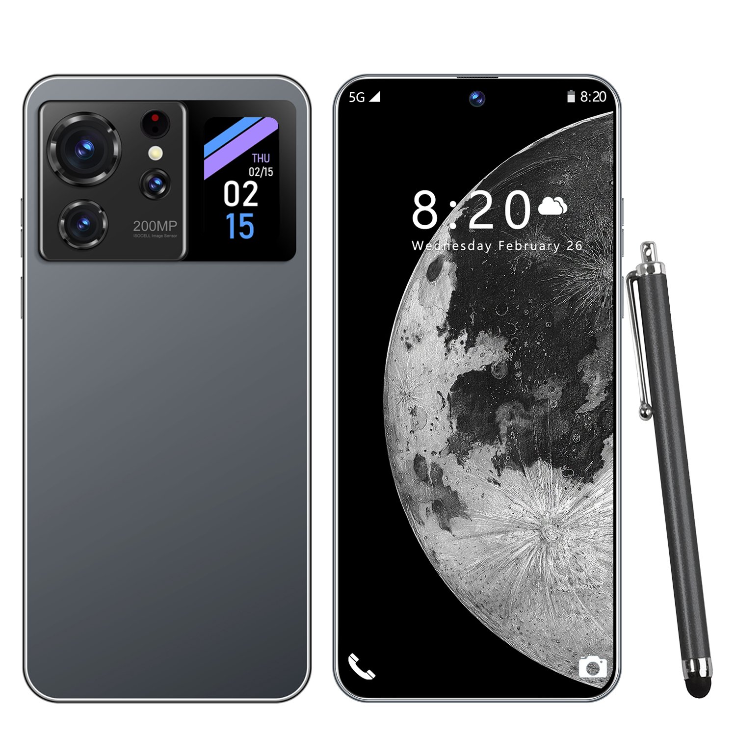 2024 Original S25 Ultra 5G Smartphone 7.3 Inch Full HD Screen Android 13 Decacore CPU LTE 8000mAh Battery EU Plug Global Version